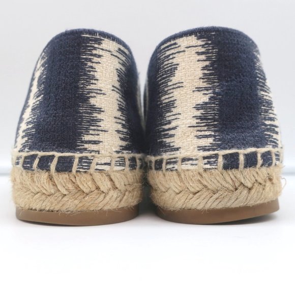 CHRISTIAN DIOR GRANVILLE D-STRIPES LOGO EMBROIDERED ESPADRILLES NAVY SIZE 37 - Picture 7 of 10
